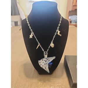 Art Glass Fish Ocean Beach Vacation Necklace - La Dolce Glass Jewelry Vintage